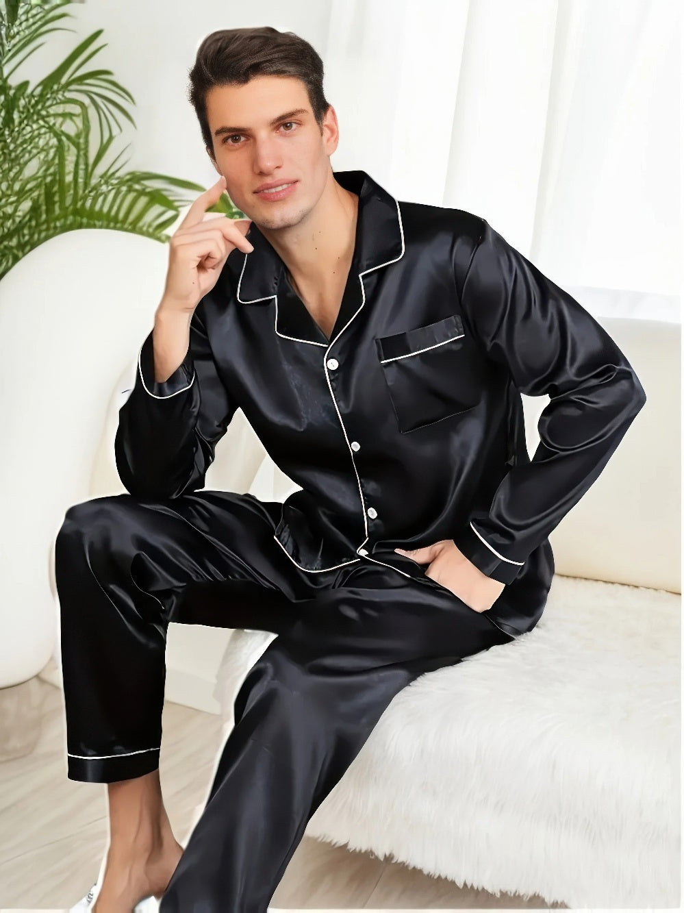 Mario™ | Luxurious Silk Pajama Set