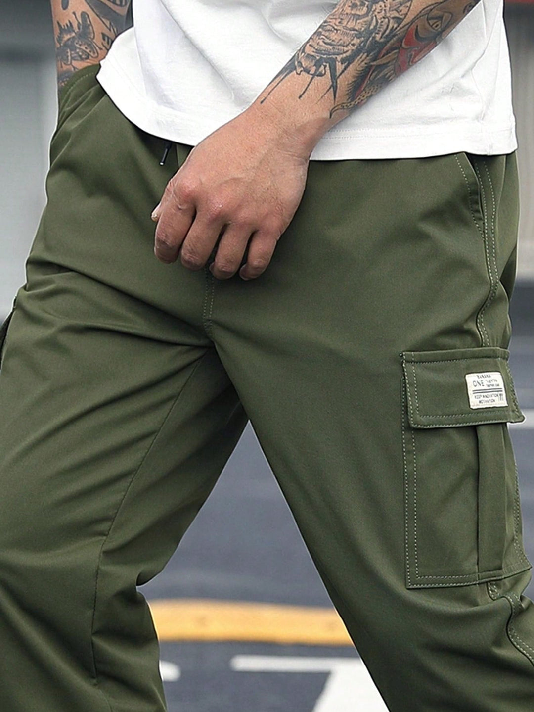 Xavier - Japanese Style Tapered Cargo Trousers