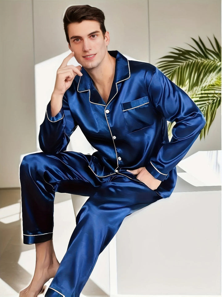 Mario™ | Luxurious Silk Pajama Set