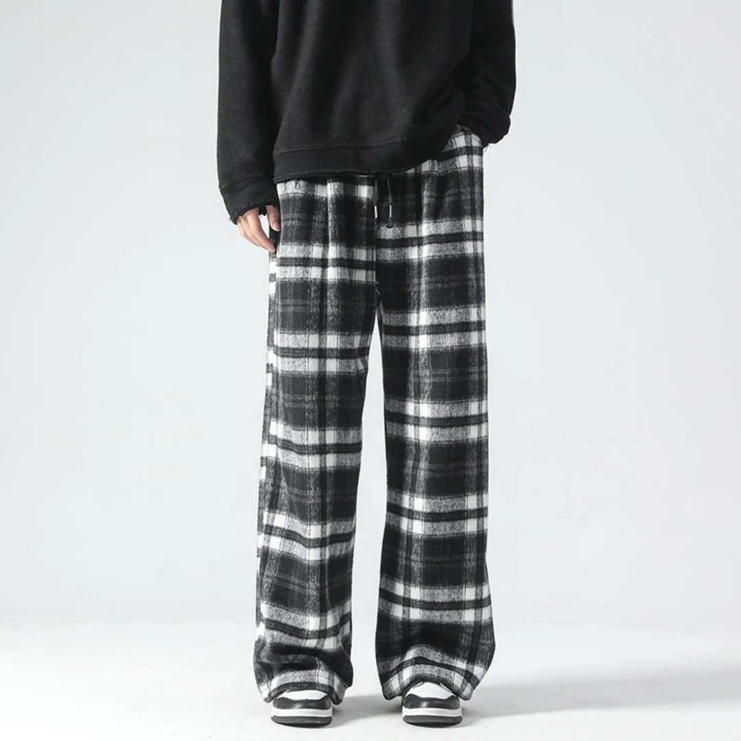 Dany - Vintage Plaid Trousers