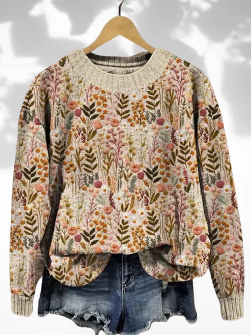 Nova™ – Comfortable Floral Sweater