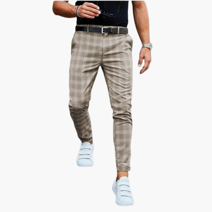 Roy - Checkered Chinos for Men