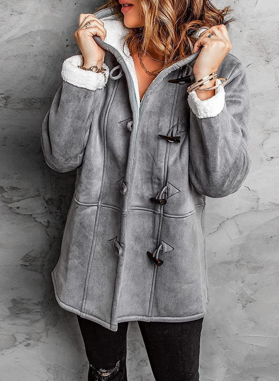 Warm and Stylish Hooded Coat