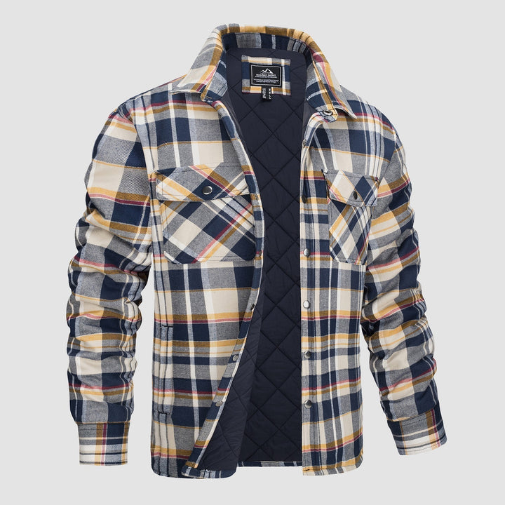 Versatile Checked Bomber Jacket