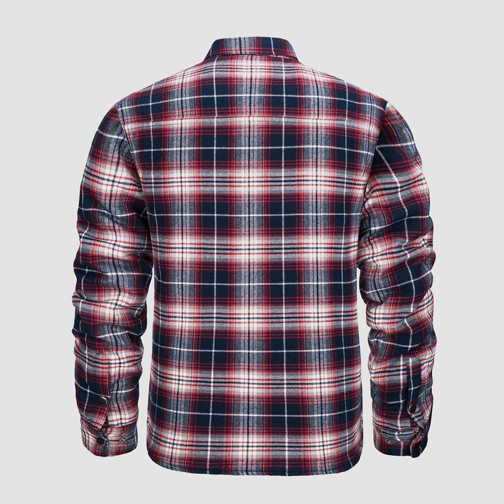 Versatile Checked Bomber Jacket