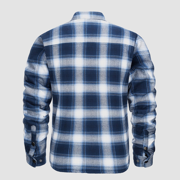 Versatile Checked Bomber Jacket