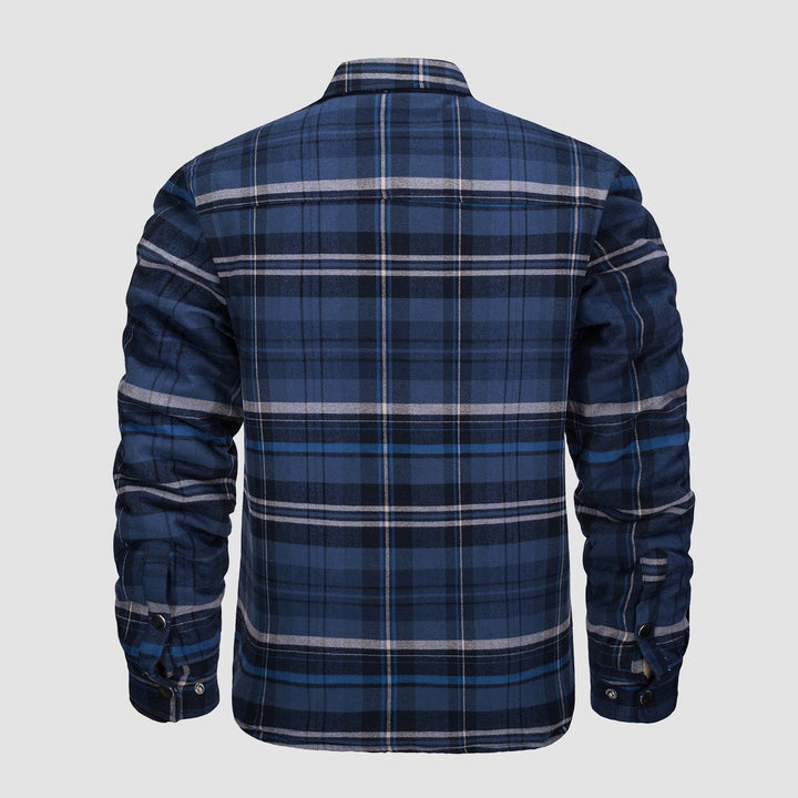 Versatile Checked Bomber Jacket