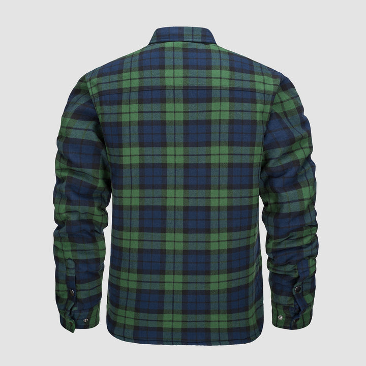 Versatile Checked Bomber Jacket