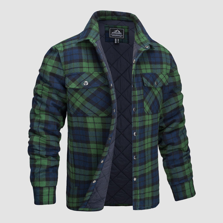 Versatile Checked Bomber Jacket