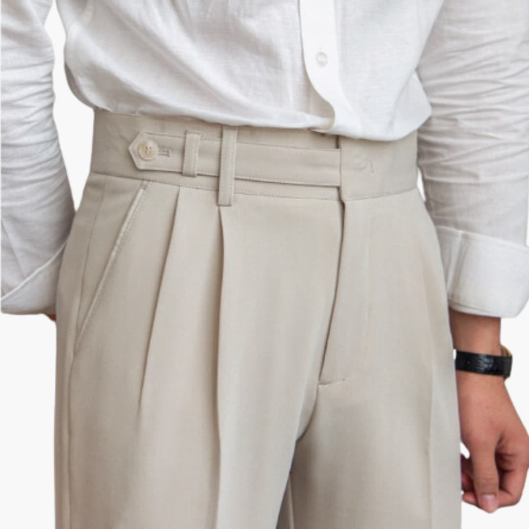 Oliver | Pleated Trousers