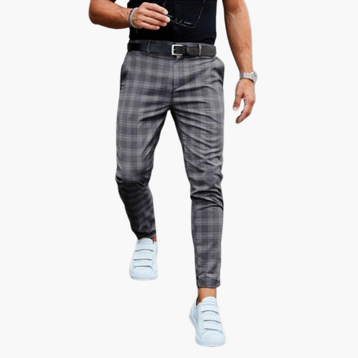 Roy - Checkered Chinos for Men