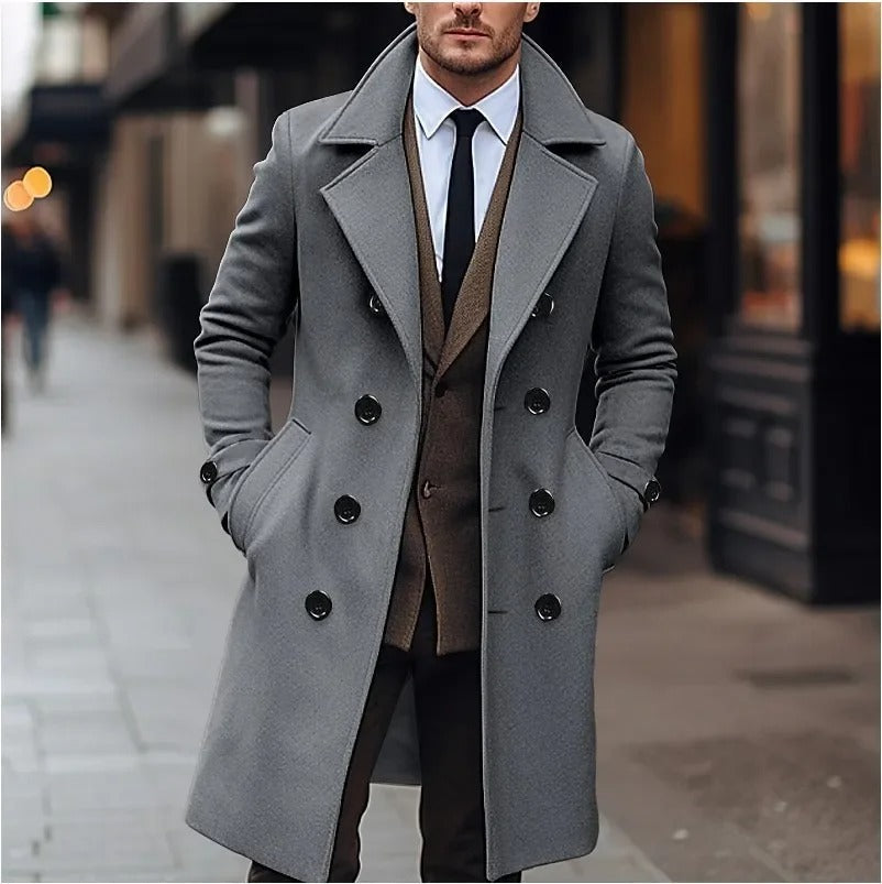 Wilmer™ | Double-Breasted Buttoned Coat