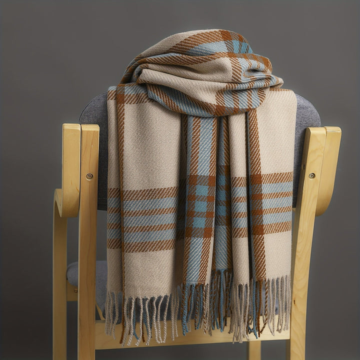 Pure Cashmere Plaid Scarf