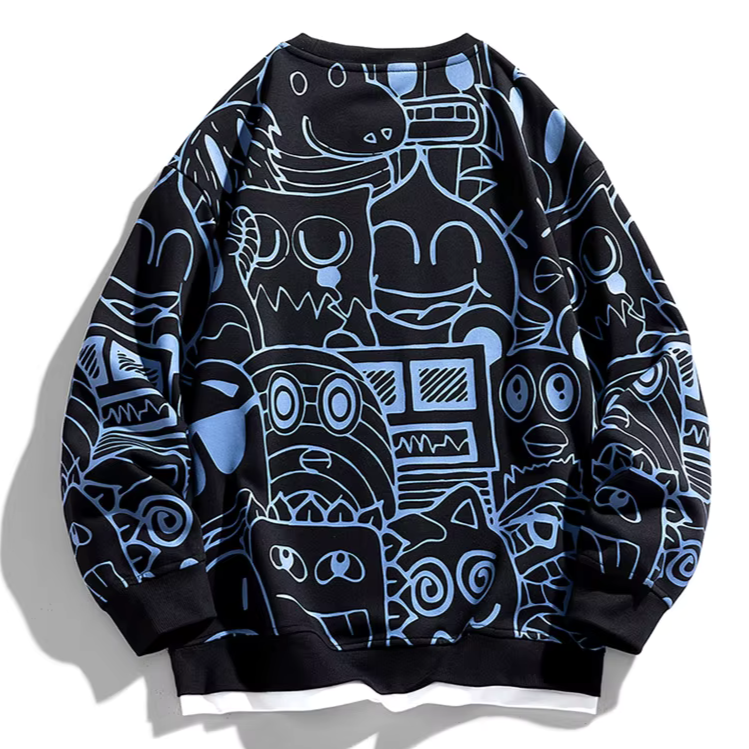 Graffito - Retro Doodle Sweatshirt