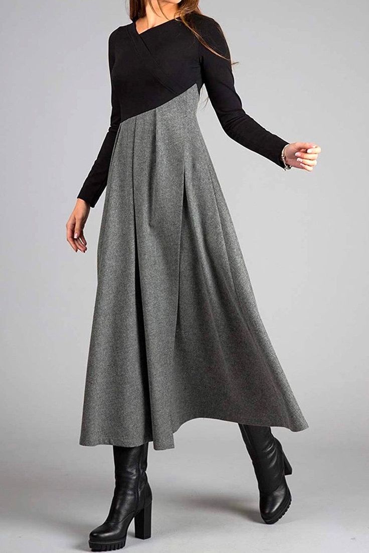 Vinoa | Maxi dress with long sleeves