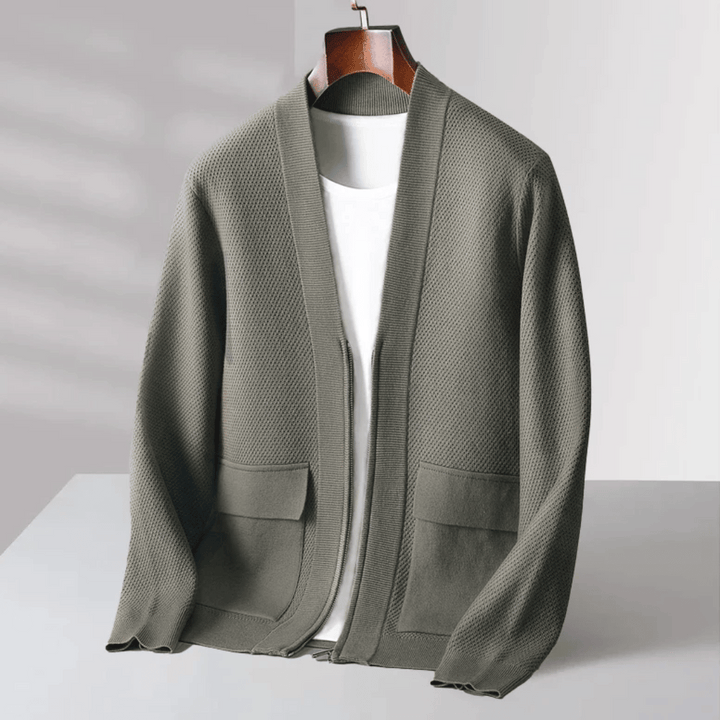 Lorenzo™ | Wool Button-Up Cardigan