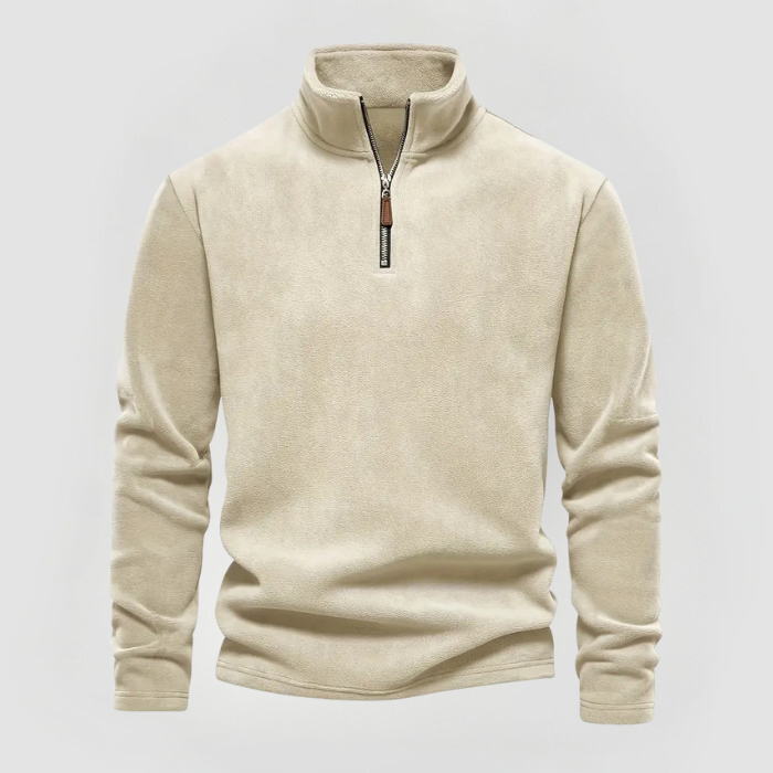 MAX - WARM HALF-ZIP FLEECE SWEATER