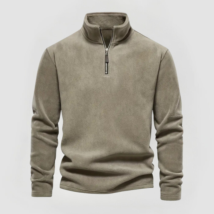 MAX - WARM HALF-ZIP FLEECE SWEATER