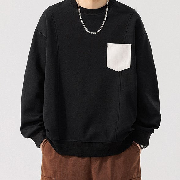 Sable - Pocketed Crew Neck