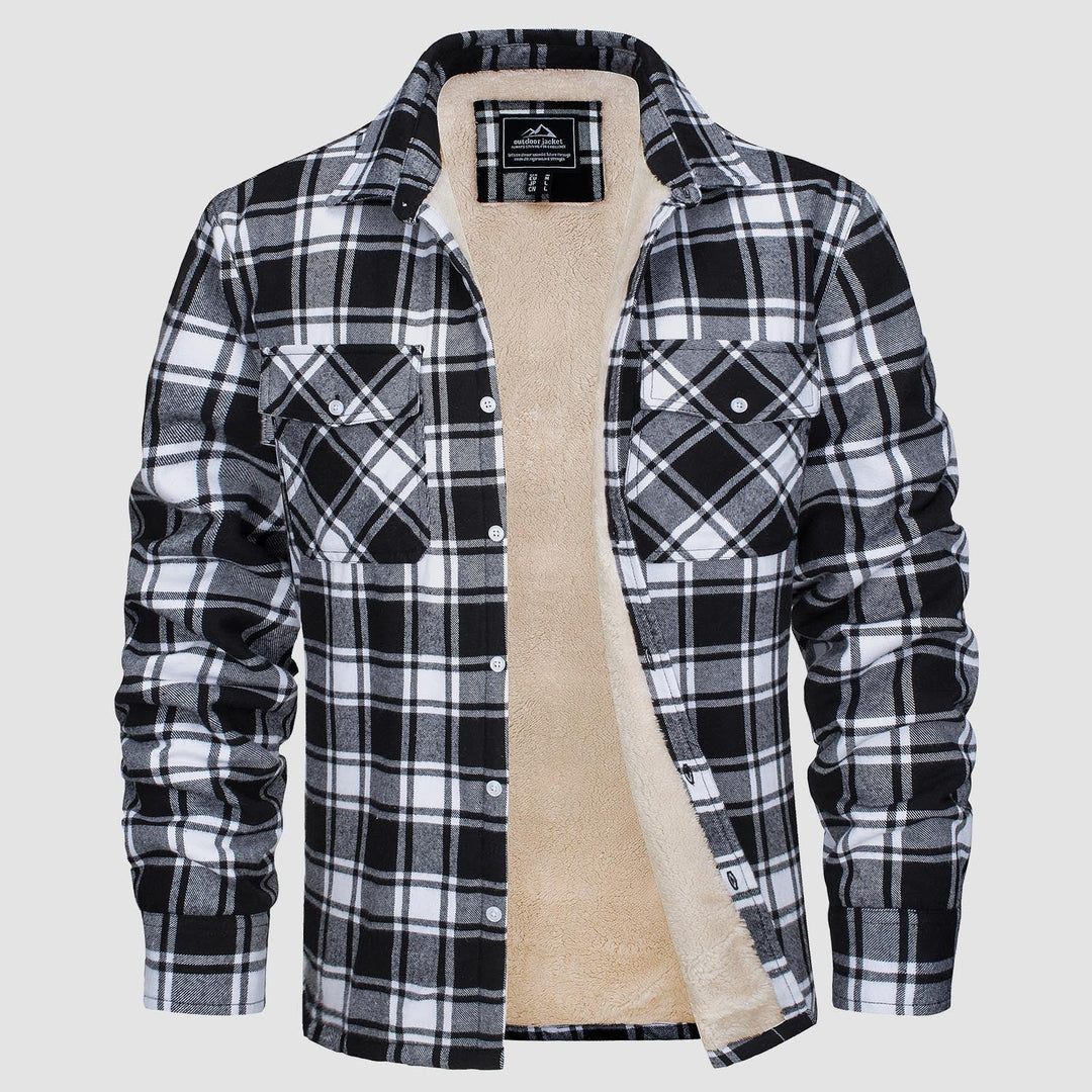 Klaus | Lined plaid shirt jacket