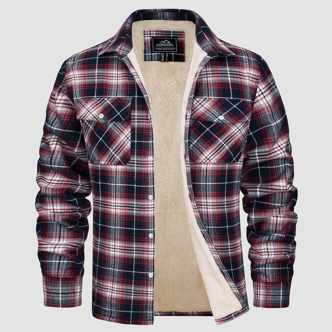 Klaus | Lined plaid shirt jacket