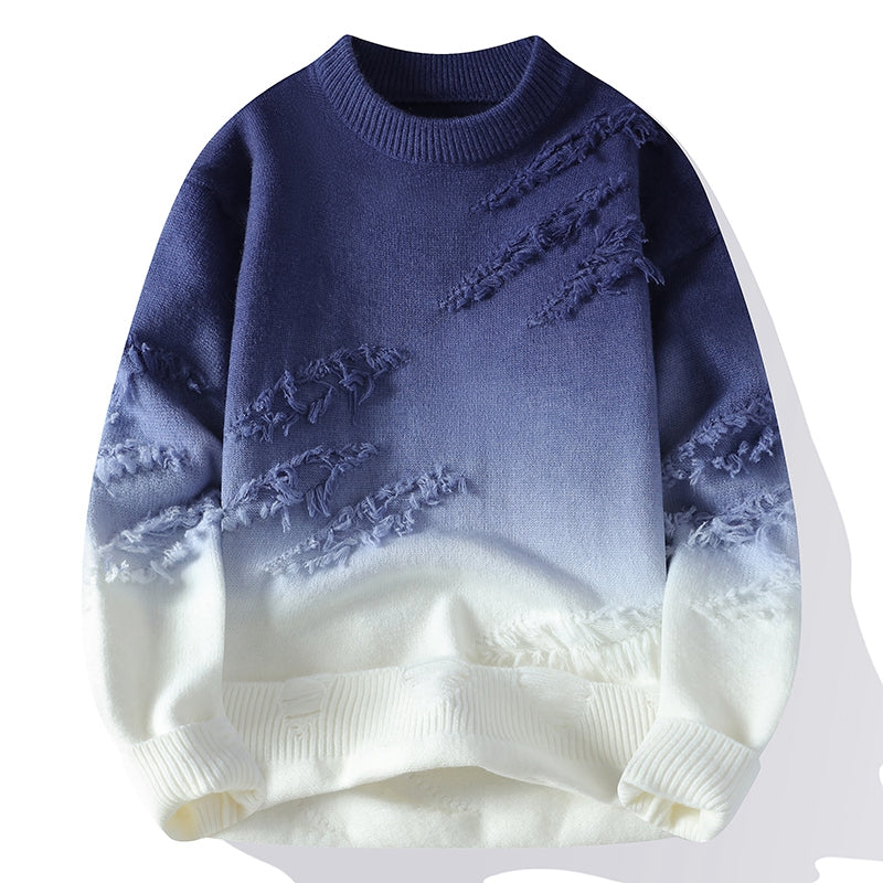 Dominic - Horizon Gradient Distressed Sweater