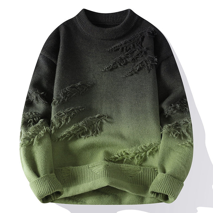 Dominic - Horizon Gradient Distressed Sweater