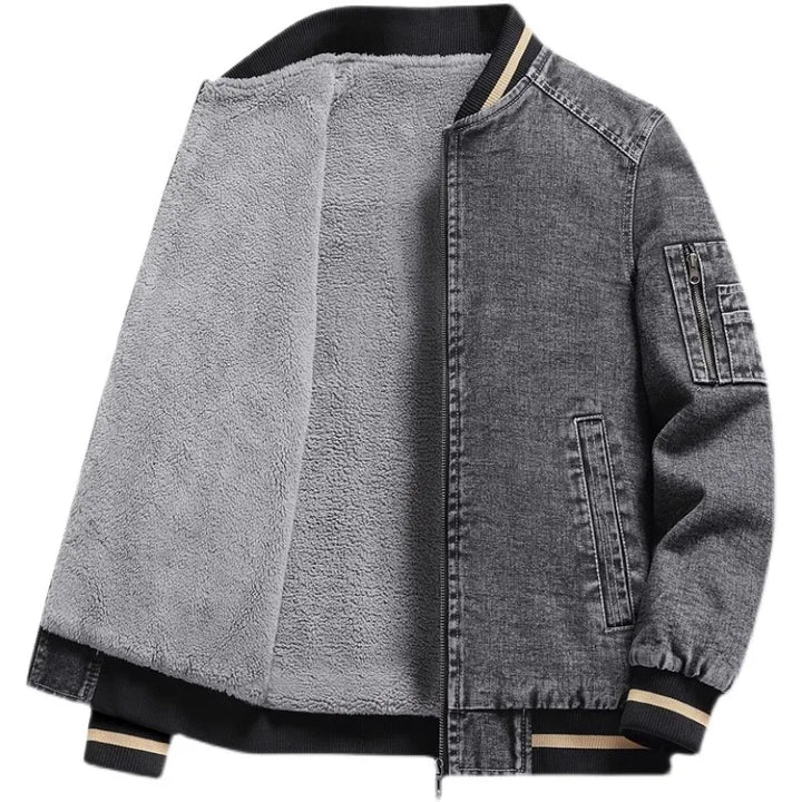 Leo - Lined Denim Bomber