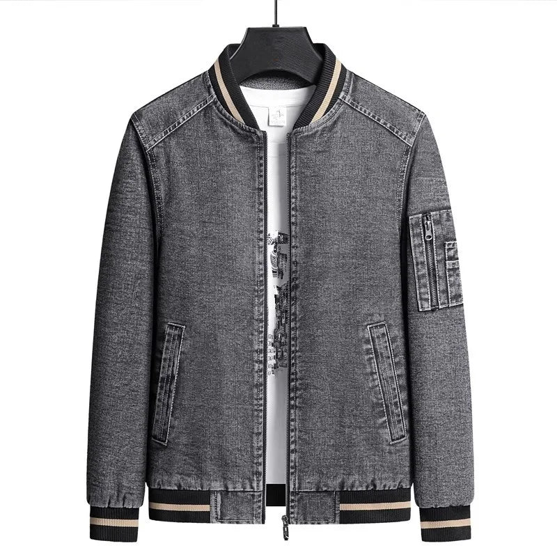 Leo - Lined Denim Bomber