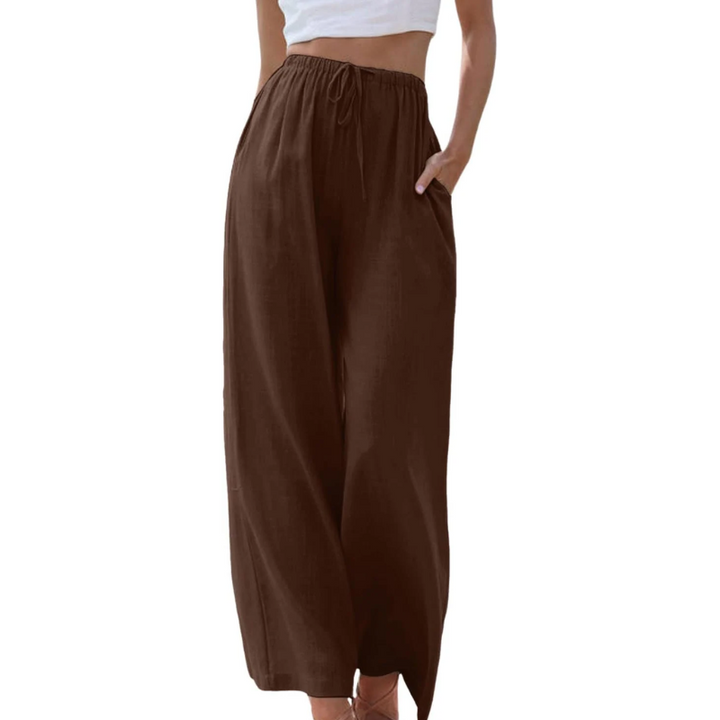 Adeline - Elegant trousers in cotton and linen