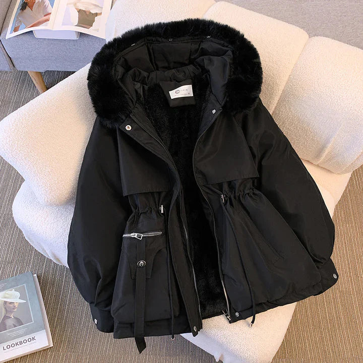 Amy™ - Elegant winter jacket with fur