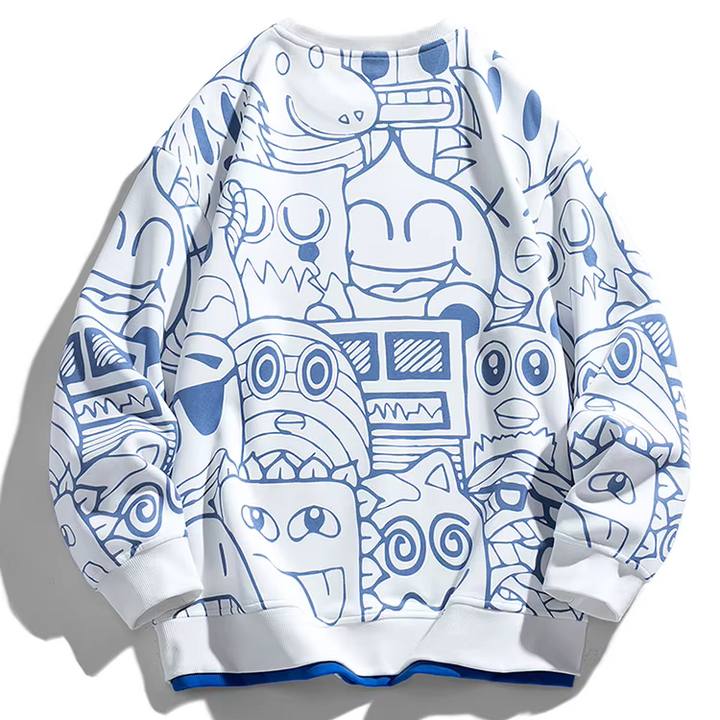 Graffito - Retro Doodle Sweatshirt