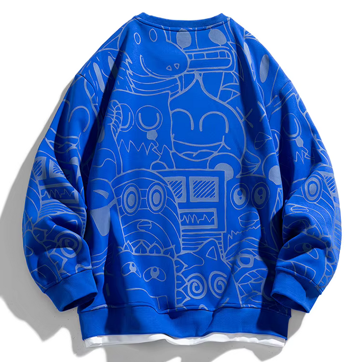 Graffito - Retro Doodle Sweatshirt