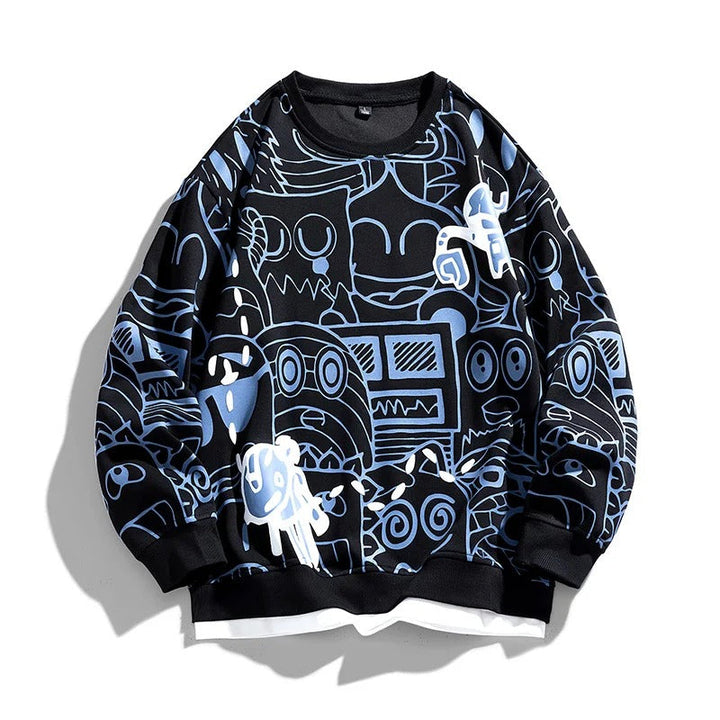 Graffito - Retro Doodle Sweatshirt