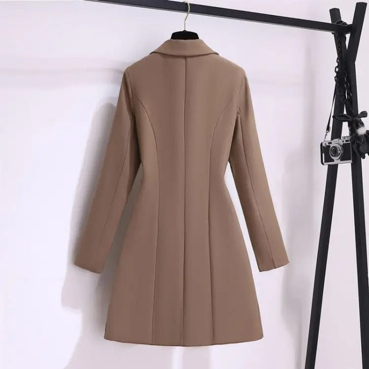 Louisa™ -  Elegant Coat with Pleated Details