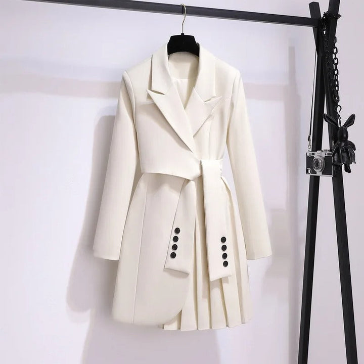 Louisa™ -  Elegant Coat with Pleated Details