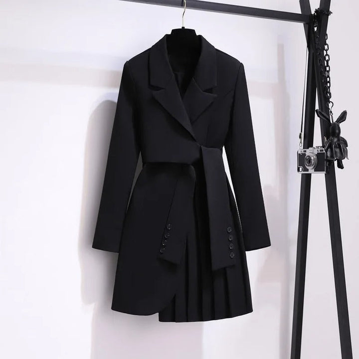 Louisa™ -  Elegant Coat with Pleated Details