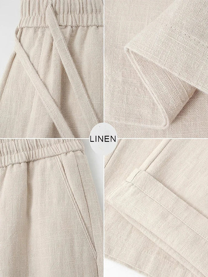 Akari - Cropped Linen Pants