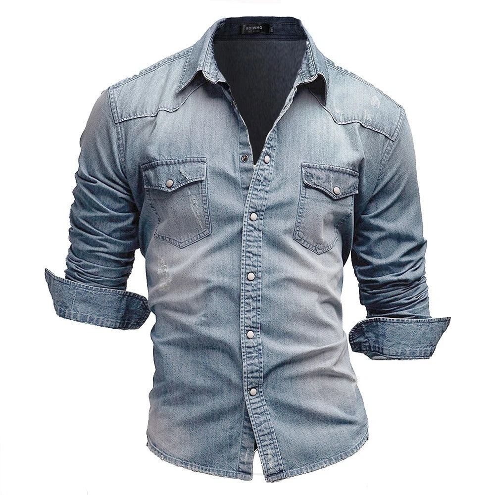 Dylan™ | Retro Denim shirt